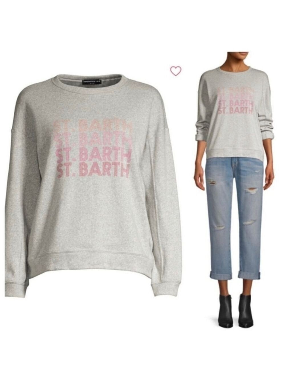 Generation Love White St Barth Sweatshirt